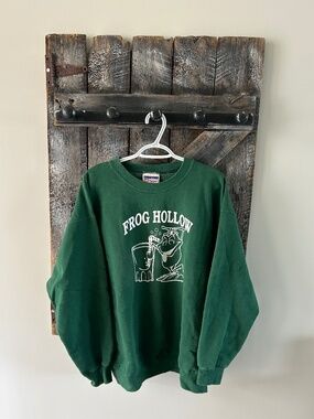 Men's Vintage Hanes Frog Hollow Crewneck Hunter Green